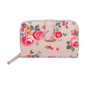 Wells Rose Folded Zip Wallet